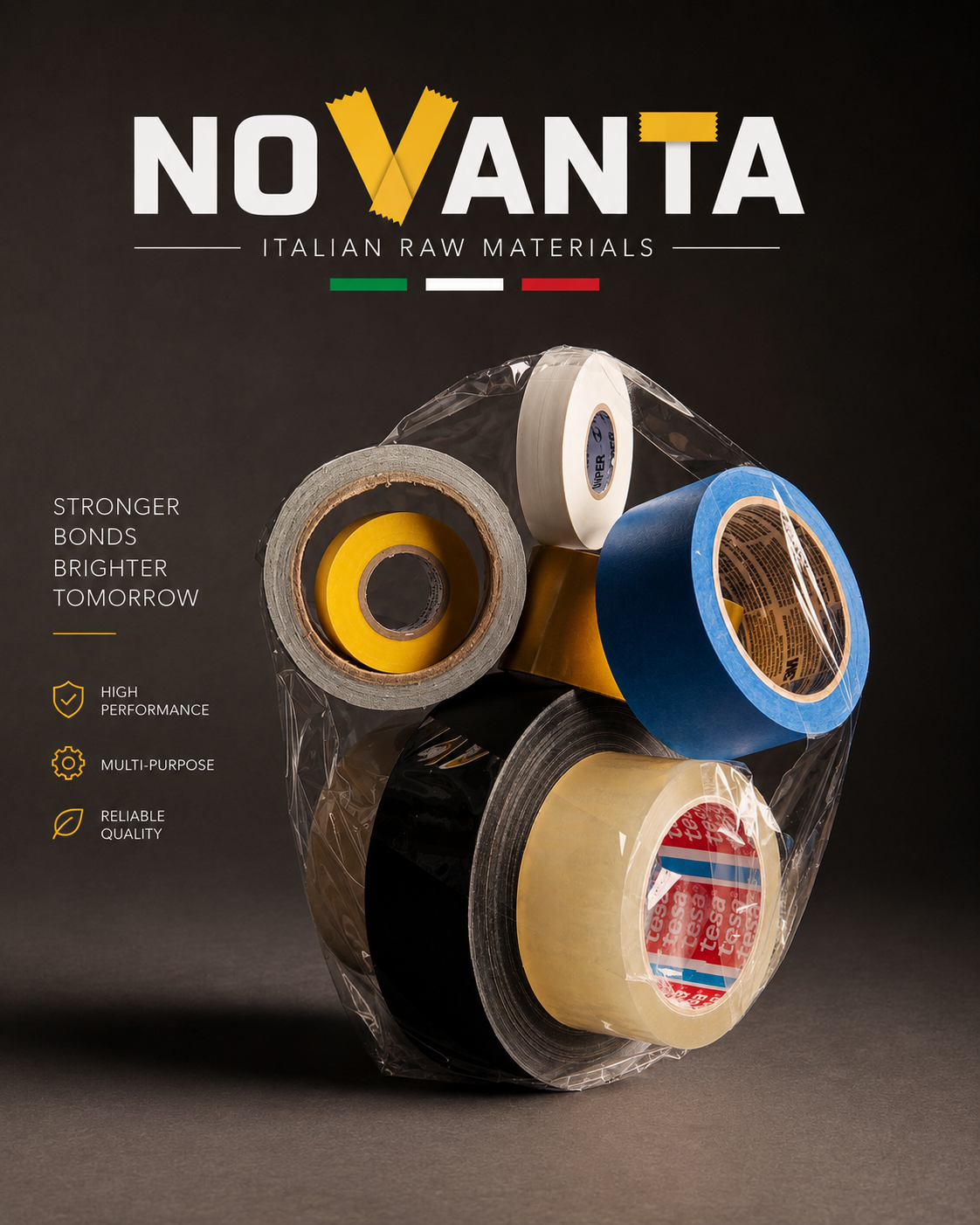 NOVANTA Italian Stock Lot Adhesive Tapes